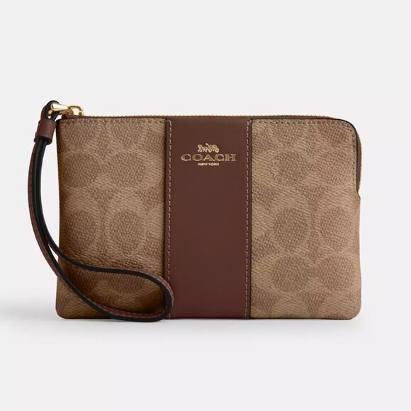 Coach Zip Wristlet - Picture 1 of 5